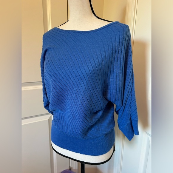 New York & Company Sweaters - New York and Company bright blue fitted waist sweater